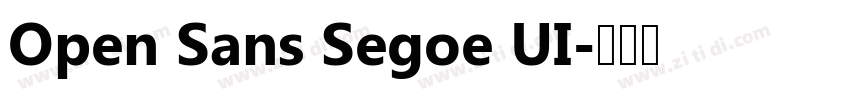 Open Sans Segoe UI字体转换